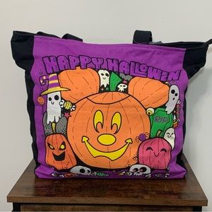 Disney Parks Mickey Halloween Canvas Tote Bag